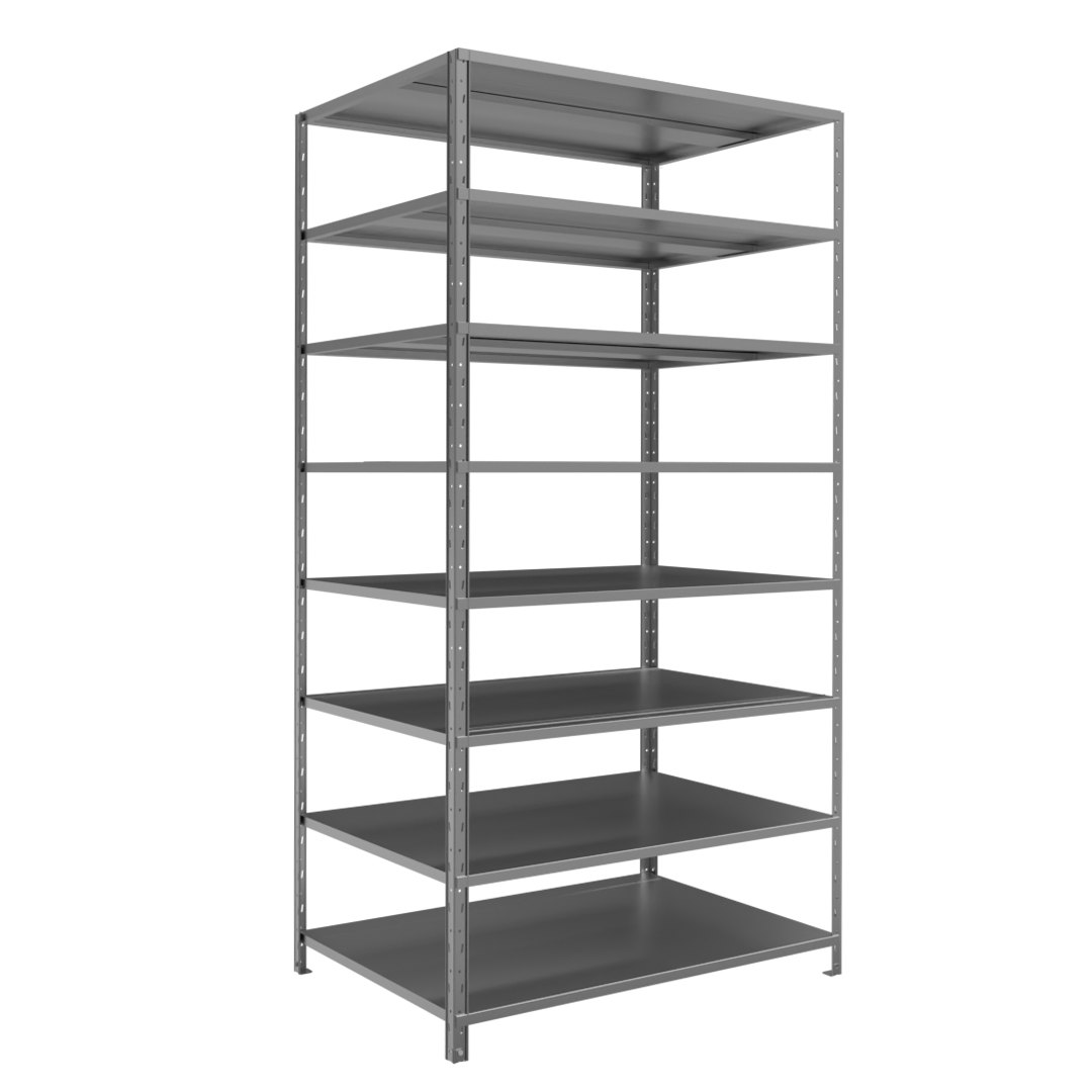 Стелаж металевий FORSTOR Start 2200×1150×800 мм 8 полиць оцинкований